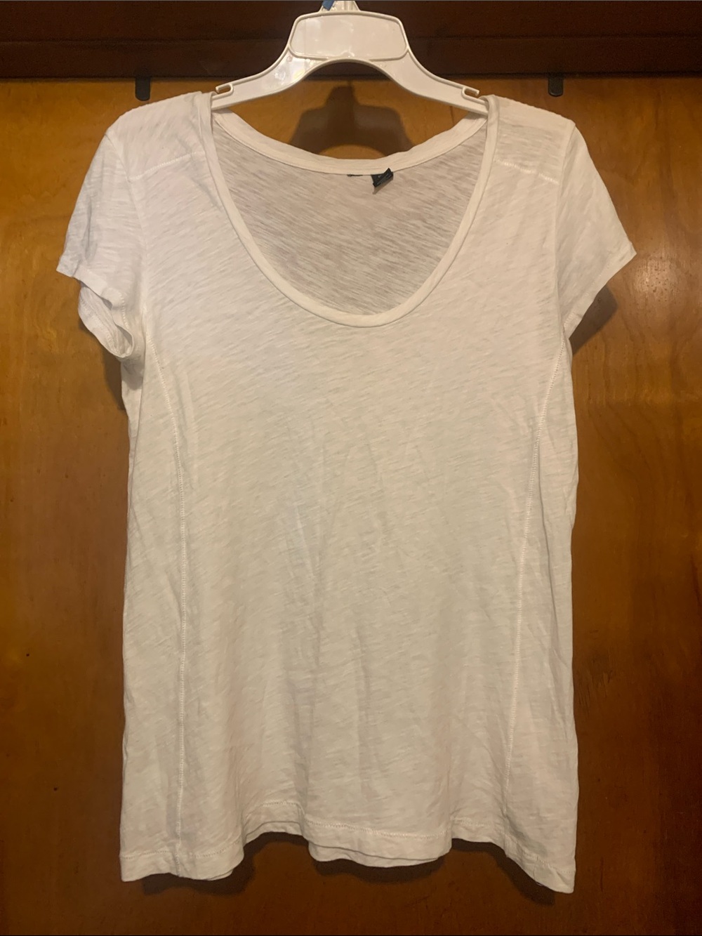 No Label Size S White Basic Tee
